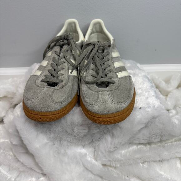 Adidas Handball Spezial Grey Suede Gum Sole Sneakers Women’s 8.5 - Picture 2 of 8